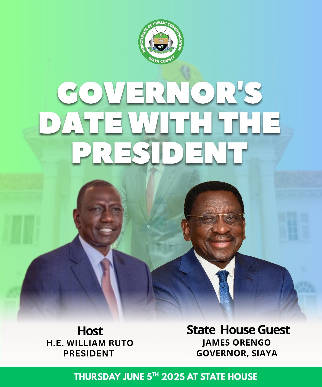 Is Orengo’s State House Visit Set to Bring Development to Siaya?