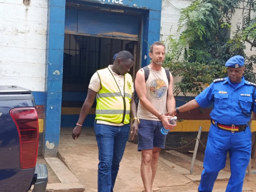 DEPORTED: Dutch Tourist Elwin Ter Horst who spat on Kenyan Police in Diani drama
